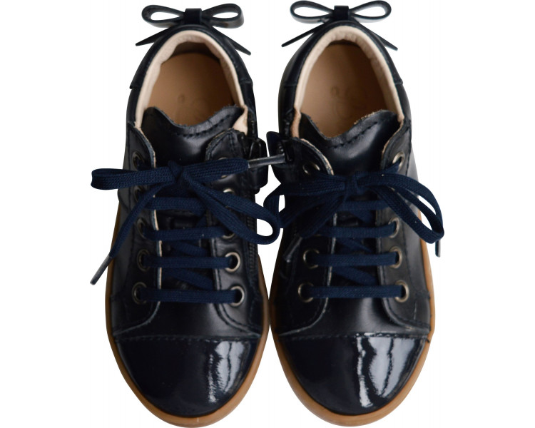 Sneakers ZIP - cuir bleu MARINE Sneakers ZIP - cuir bleu MARINE