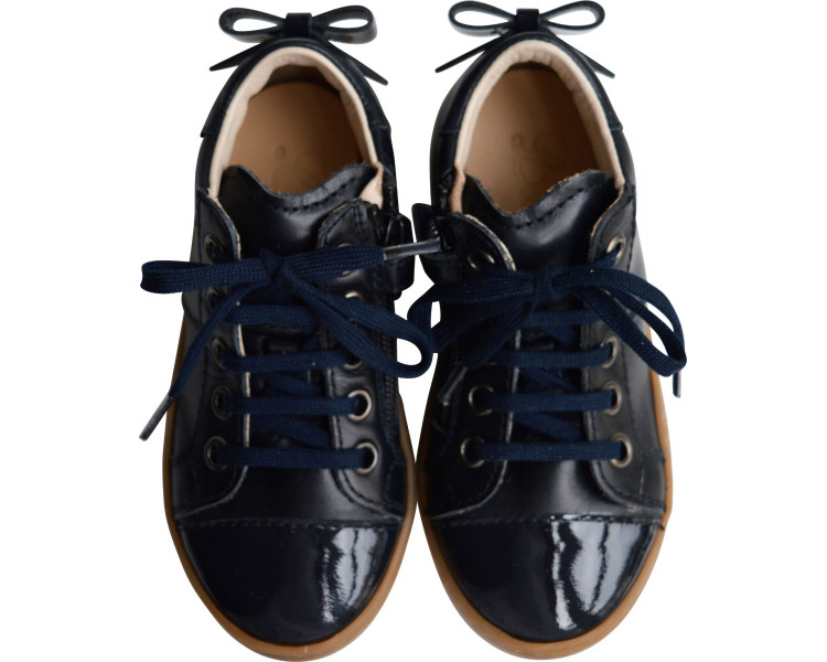 Sneakers ZIP - cuir bleu MARINE