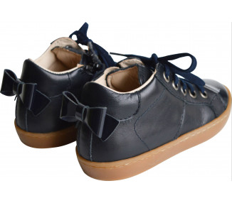 Sneakers ZIP - cuir bleu MARINE