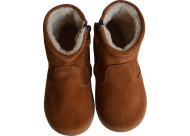 Bottines entièrement fourrées en laine de mouton chaude et confortable