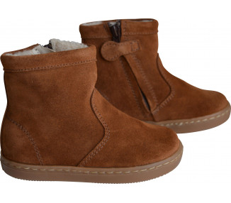 Bottines bébé et enfant pratique et confortable, fourrées laine de mouton
