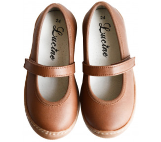 Chaussures fille SOUPLE SCRATCH Flexine - cuir CAMEL