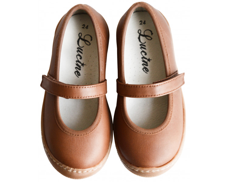 Chaussures fille SOUPLE SCRATCH Flexine - cuir CAMEL