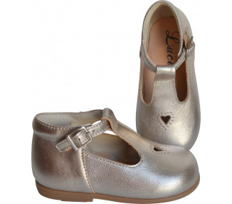 Chaussures souples en cuir pour bébés filles
