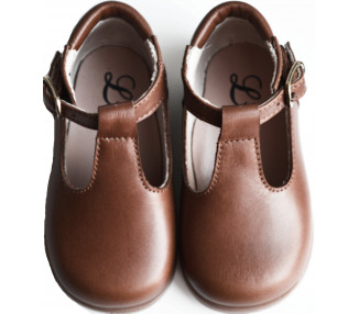 Chaussures souples Salomé ouvertes bébé fille et garçon en cuir
