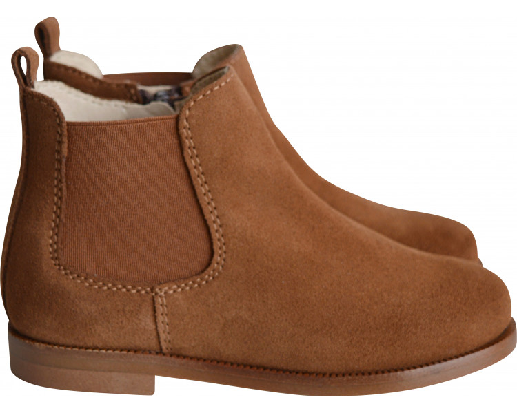 bottes femme nubuck camel