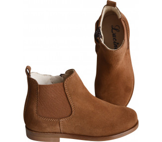 Boots bottines MIXTES RESISTANTES élastique - nubuck CAMEL