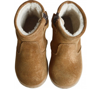 Bottines Boots FOURREES Jude - cuir camel irisé