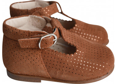Bottillons montants pour enfants en cuir confortable