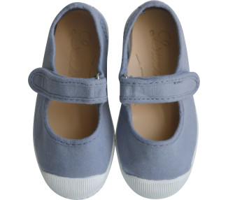 Chaussures en toiles ballerines Babies SCRATCH - Ciel jean