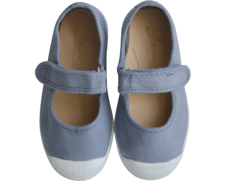 Chaussures en toiles ballerines Babies SCRATCH - Ciel jean