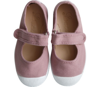 Chaussures en toiles ballerines Babies SCRATCH - Vieux ROSE