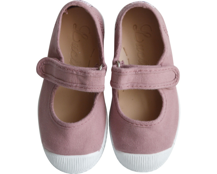 Chaussures en toiles ballerines Babies SCRATCH - Vieux ROSE