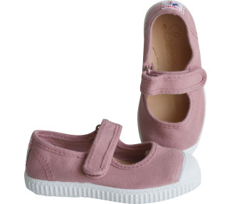 Chaussures en toiles ballerines Babies SCRATCH - Vieux ROSE