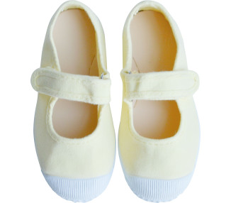 Chaussures en toiles ballerines Babies SCRATCH - JAUNE pâle
