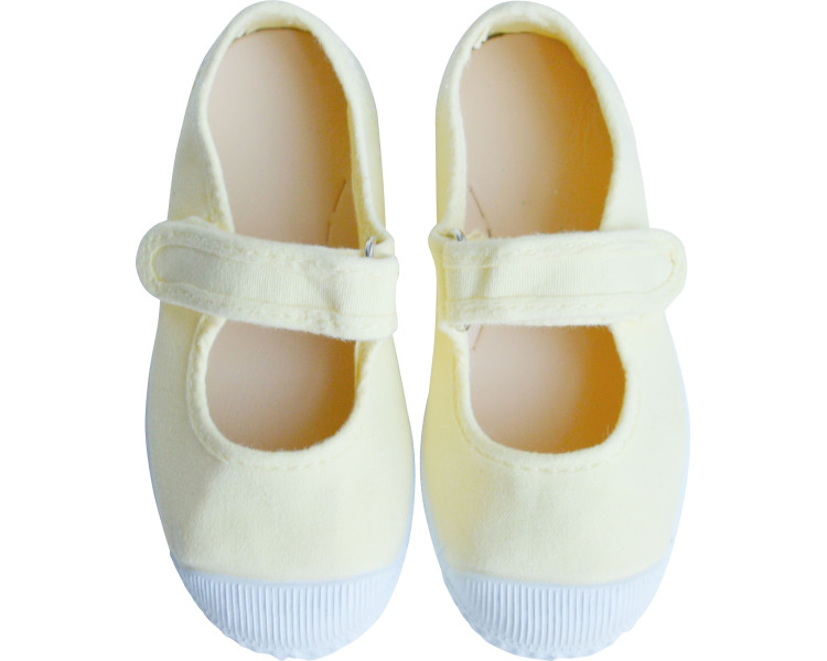 Chaussures en toiles ballerines Babies SCRATCH - JAUNE pâle