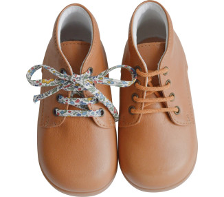 Chaussures bottillons bébés filles et garçons en cuir souple