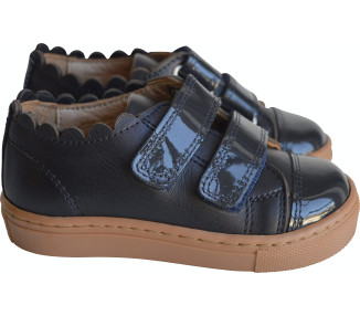Baskets sneakers filles entièrement doublées cuir, semelle souple