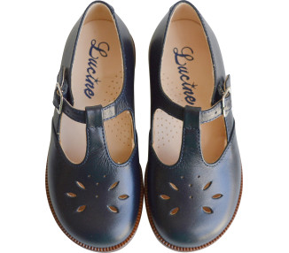 Chaussures Salomé résistantes à boucle en cuir pour fille et garçons. Idéales pour l'école