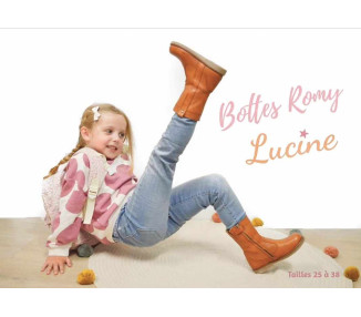 Bottes mi-hautes enfants filles pratiques et confortables