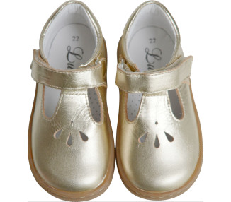 Chaussures Salomé pour fille en cuir or