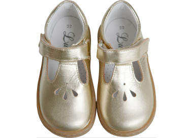 Chaussures Salomé pour fille en cuir or