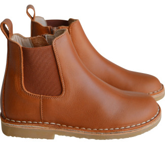 Boots souples en cuir doublées cuir pour filles et garçons