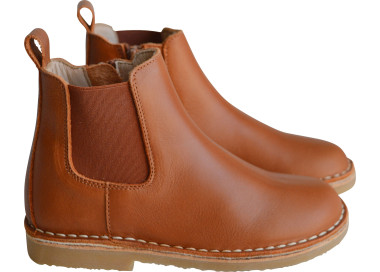 Boots souples en cuir doublées cuir pour filles et garçons