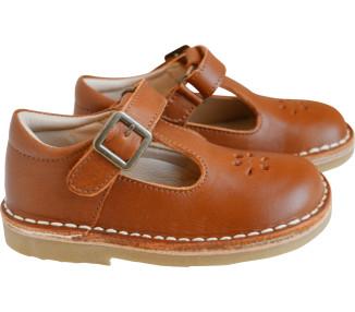 chaussures à scratch mixtes en cuir souple