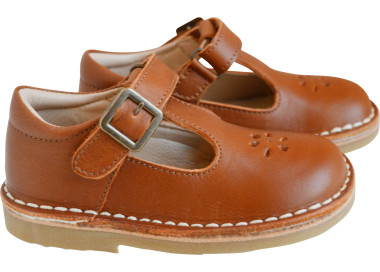 chaussures à scratch mixtes en cuir souple