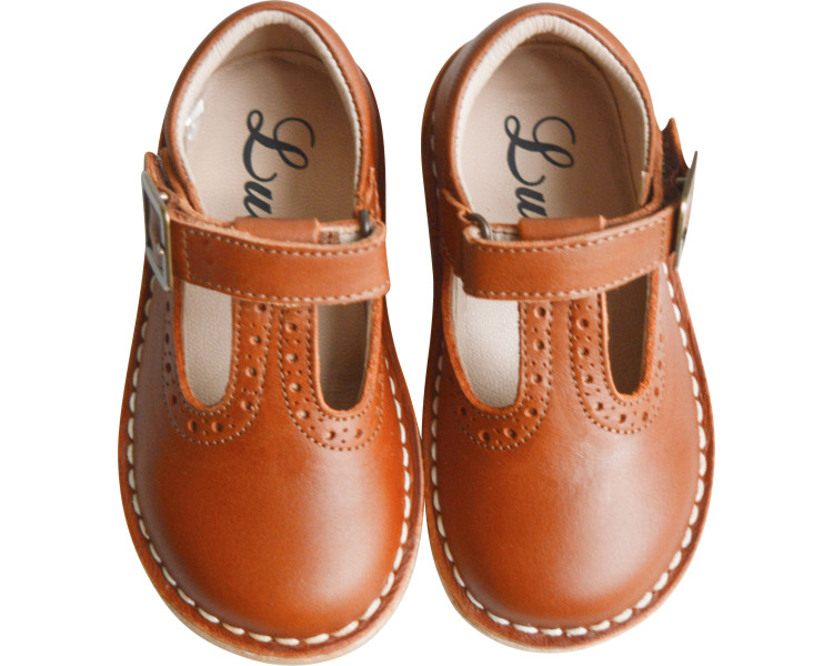 Chaussures mixtes fermeture scratch en cuir souple Chaussures mixtes fermeture scratch en cuir souple