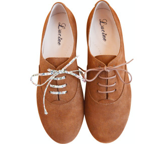 Derbies fille et femme en nubuck de qualité entièrement doublé cuir