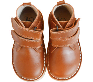 Chaussures bottillons boots garçons fermeture velcros en cuir. Tous types de pieds