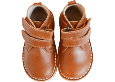 Chaussures bottillons boots garçons fermeture velcros en cuir. Tous types de pieds
