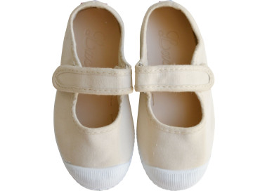 Chaussures en toiles pour filles à scratch. Pratiques, souples et confortables
