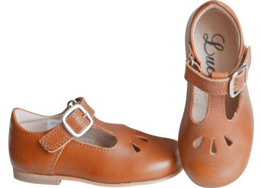 Chaussures ouvertes Salomé en cuir souple et confort pour fille