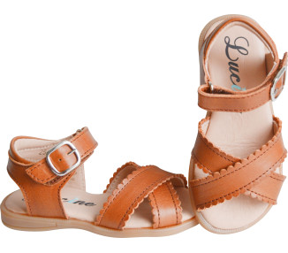 sandales souples pour filles avec fermeture à scratch pratique