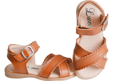 sandales souples pour filles avec fermeture à scratch pratique