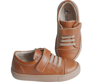 Chaussures sneakers garçon doublées cuir et semelle souple