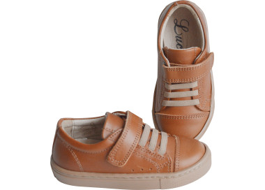 Chaussures sneakers garçon doublées cuir et semelle souple