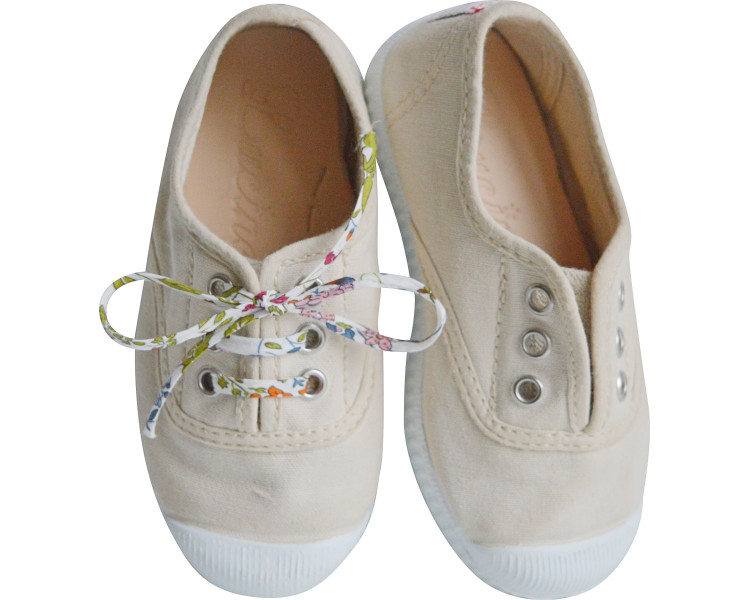 tennis en toiles souples en coton bio