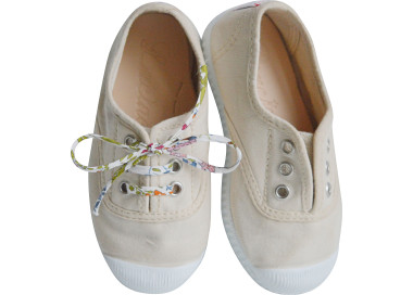 tennis en toiles souples en coton bio