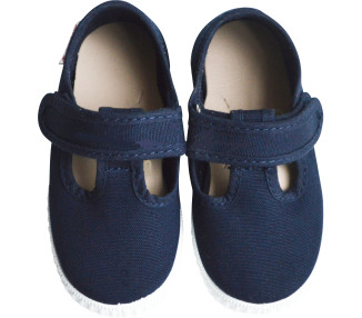 Chaussures Salomé pour enfants en toiles coton biologique fermeture facile