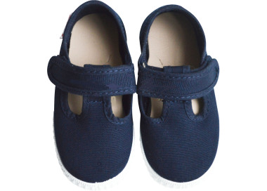 Chaussures Salomé pour enfants en toiles coton biologique fermeture facile