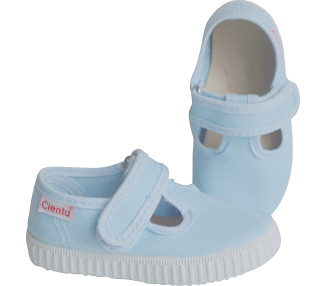 Chaussures Sandales en TOILES Salomé SCRATCH - Bleu CIEL