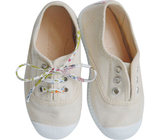 tennis en toiles souples en coton bio