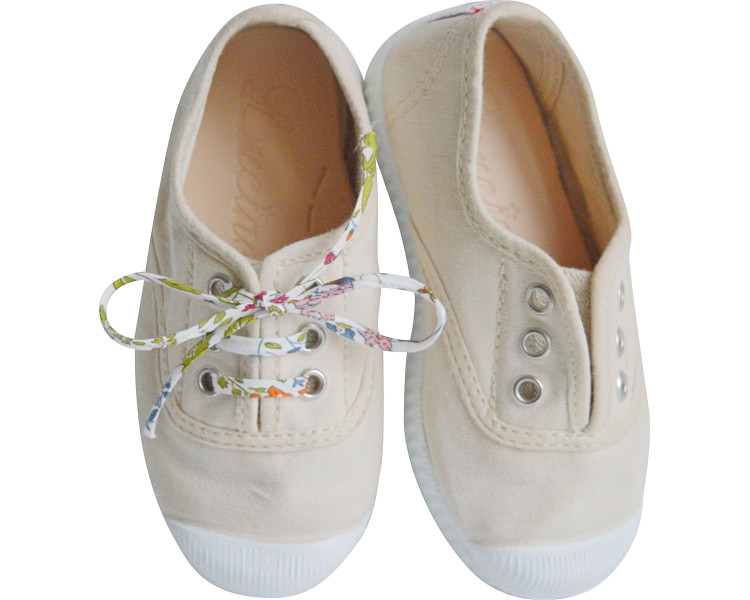tennis en toiles souples en coton bio
