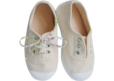 tennis en toiles souples en coton bio