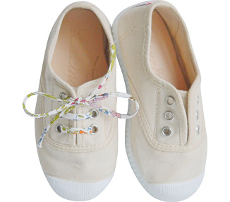 tennis en toiles souples en coton biologique