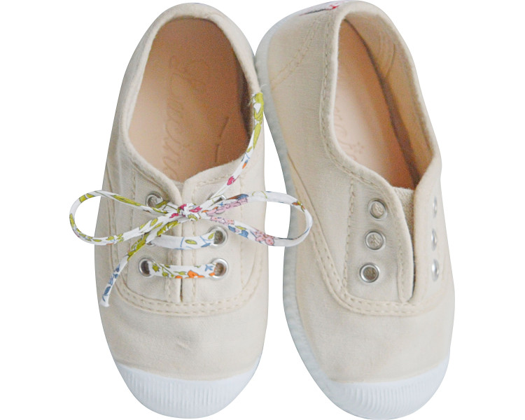 tennis en toiles souples en coton biologique